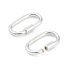 925 Sterling Silver Locking Carabiner Clasps STER-K173-20S-2