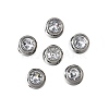 201 Stainless Steel Rhinestone Beads STAS-F318-02P-1
