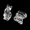 Natural Quartz Crystal Carved Half Hole Beads G-K367-02G-2