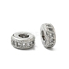 Brass Micro Pave Clear Cubic Zirconia Beads ZIRC-I038-31P-1