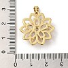 Rack Plating Brass Micro Pave Cubic Zirconia Pendants X-KK-P241-38G-3