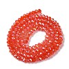 Baking Electroplate Glass Beads Strands DGLA-A039-J10mm-BM-3