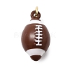 Brass Enamel Pendants KK-F940-05G-1