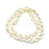 Transparent Electroplate Glass Beads Strands EGLA-F159-FR03-2