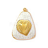 304 Stainless Steel Enamel Pendants STAS-OY002-78G-1