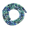 Natural Chrysocolla and Lapis Lazuli Beads Strands G-B175-D06-3mm-3