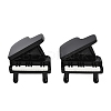 Musical Instrument Theme Resin Grand Piano Miniature Ornaments RE-CBA17C4-20E-1
