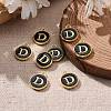 Golden Plated Alloy Charms X-ENAM-S118-02D-5
