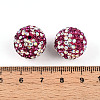 Polymer Clay Pave Rhinestone Beads RB-T018-01C-3