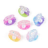 Transparent Resin & Imitation Pearl Cabochons CRES-T025-13M-1