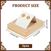 3Pcs Rectangle Wood Earring Display Stands EDIS-DR0001-05A-2