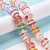 Round Handmade Clear Lampwork Beads Strands LAMP-G150-02D-2