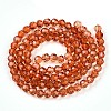 Baking Paint Transparent Glass Beads Strands LS-DGLA-A035-T6mm-A04-3