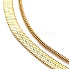 304 Stainless Steel Multi-Strand Chain Bracelets BJEW-G711-03C-G-2