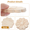 10Pcs Carved Wooden Display Decorations AJEW-GF0013-54-6