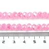 Baking Electroplate Glass Beads Strands DGLA-A039-J6MM-B16-4