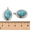 Synthetic Turquoise Pendants KK-M270-41P-03-3