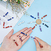 6 Set 5 Styles Natural Mixed Gemstone Pendants FIND-FH0005-66-3