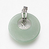 Natural Green Aventurine Pendants KK-F751-B13-3