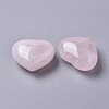 Natural Rose Quartz Heart Love Stone G-G798-14-2