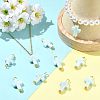 10Pcs Handmade Porcelain Pendants PALLOY-FS00079-5
