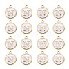 Golden Plated Alloy Charms X-ENAM-S118-01N-2