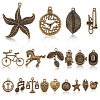 80Pcs 20 Style Tibetan Style Alloy Pendants Sets TIBEP-FG0001-03-1