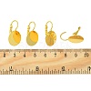 Brass Leverback Earring Findings KK-F718-05G-2