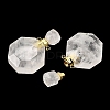 Natural Mixed Stone Perfume Bottle Pendants G-L623-13G-3