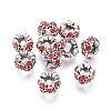 Alloy Rhinestone Spacer Beads RB-E534-01AS-D-1