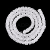 Transparent Frosted Glass Beads Strands GLAA-N072-01A-A01-2