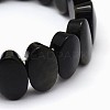 Natural Golden Sheen Obsidian Beads Stretch Bracelets BJEW-I265-F-3