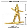 304 Stainless Steel Pendants STAS-OY001-02G-2