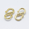 Brass S-Hook Clasps X-KK-F727-10G-NF-1