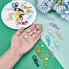 30Pcs Baking Paint Alloy Screw Clasps FIND-NB0006-10-3