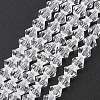 Imitate Austrian Crystal Bicone Glass Beads Strands X-GLAA-F029-4x4mm-13-1