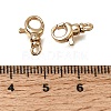 Brass Swivel Clasps with Lobster Claw Clasps KK-CBA4292-11G-3