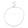 10Pcs 304 Stainless Steel Dapped Chain Necklaces Set NJEW-K254-02P-1