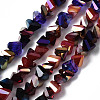 Electroplate Glass Beads Strands EGLA-N002-06A-1