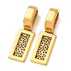 Tibetan Style Alloy Glue-on Flat Pad Bails TIBE-4710-AG-RS-1