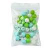 35Pcs Food Grade Eco-Friendly Silicone Focal Beads SIL-FS0001-22F-6