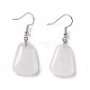 Natural Quartz Crystal Trapezoid Dangle Earrings EJEW-D188-02P-03-4