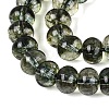 Crackle Transparent Glass Beads Strands GLAA-N074-02B-07-4