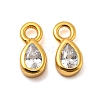 Real 18K Gold Plated 925 Sterling Silver Charms STER-K176-03D-G-2