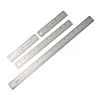 AHADEMAKER 4Pcs 3 Style Stainless Steel Rulers AJEW-GA0005-17-2