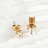 304 Stainless Steel Rhinestone Stud Earrings EJEW-G423-16G-4