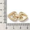 Brass Micro Pave Cubic Zirconia Fold Over Clasps KK-H455-53G-02-3
