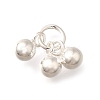 925 Sterling Silver 3 Round Ball Charms STER-L066-03S-1