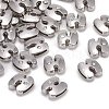 Letter Slider Beads for Watch Band Bracelet Making X-ALRI-O012-H-NR-2