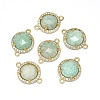 Natural Amazonite Links connectors G-E526-34E-2